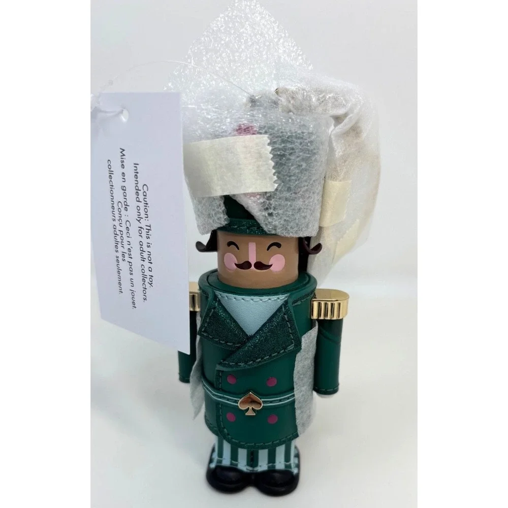 Kate Spade Oh What Fun 3D Nutcracker Key Chain Green KJ070 Christmas Holiday NWT